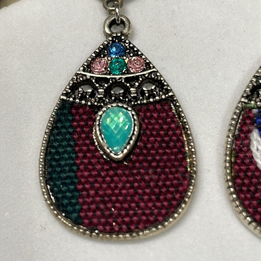 Colorful Bohemian Drop Earrings - Picture 7 of 9